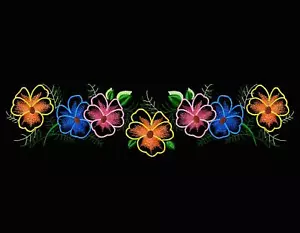 Flowers Machine Embroidery designs. Violets digital pattern - Picture 1 of 6