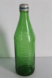 Vtg 7up Embossed 16oz No Deposit No Return Green Soda Bottle with Cap - Picture 1 of 5