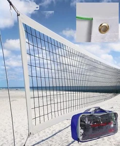 Professional Volleyball Net Outdoor Heavy Duty with Aircraft Steel Cable 32X3Ft - Picture 1 of 3