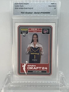 2024 Panini Instant Caitlin Clark WNBA Draft 1st TCC Graded Gem Mint 10 - Picture 1 of 2