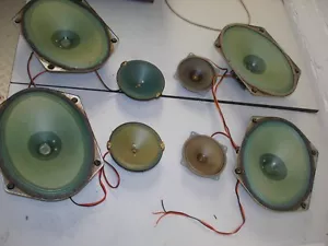 Saba greencone loudspeakers 4x ovaal 4x tweeter Permadin Alnico magnets - Foto 1 di 9