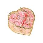 Soap Rose, Artificial Flower in Heart Shape Box, Rose Flower Petals, Scented