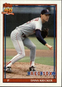 1991 Topps #763 Dana Kiecker NM-MT Red Sox - Picture 1 of 1