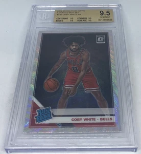 2019-20 COBY WHITE OPTIC FANATICS SILVER PRIZM WAVE HOLO BGS 9.5 TRUE GEM MINT - Picture 1 of 5