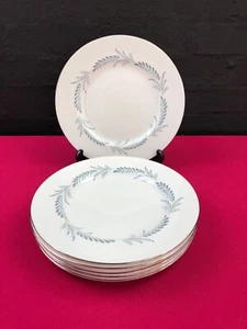 6 x Paragon Blue Grass Dinner Plates 27 cm Wide Set - Picture 1 of 4