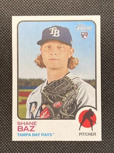 2022 Topps Heritage Shane Baz Tampa Bay Rays 1973 Redux Rookie Card # 161 - Imagen 1 de 4