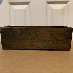Vintage Kraft Cheese Box Crate 12x 3.5in Wood - Picture 1 of 7