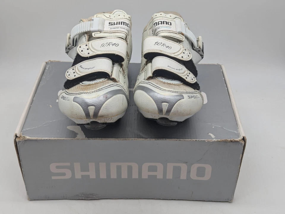 Zapatillas de ciclismo de carretera Shimano para mujer 5,5 WR40 con caja blancas EU 37 Foto 1 de 4