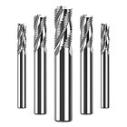 HRC 55° Solid Carbide End Mill 3 Flute Rough Milling Cutter For Aluminium