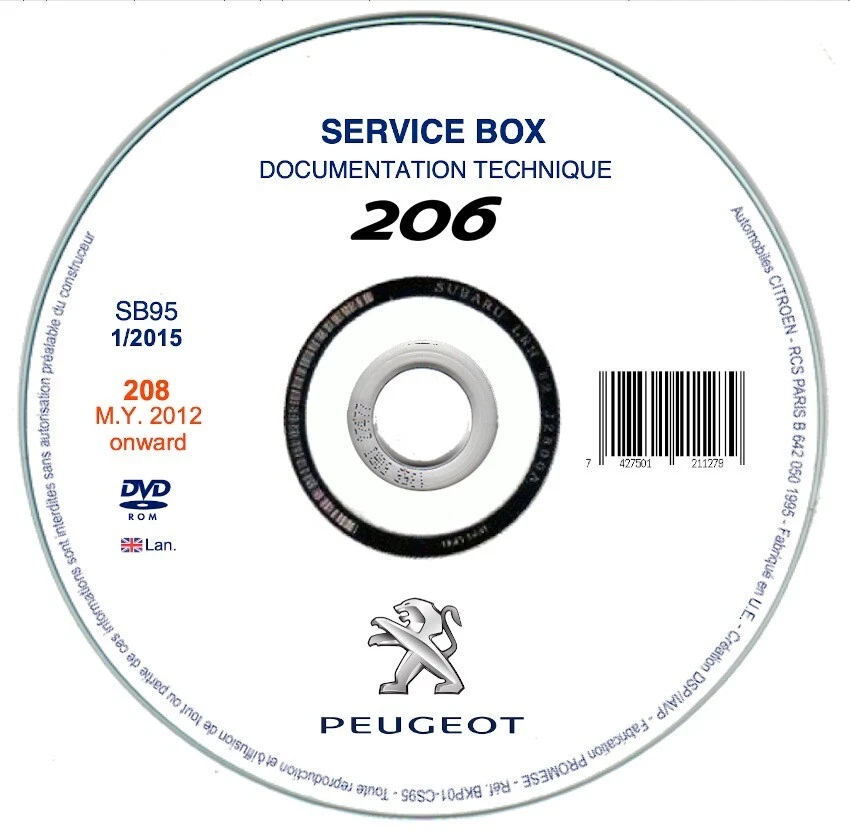 Peugeot 206 (1998-2012)  manuale officina riparazione su cd - Immagine 1 di 1