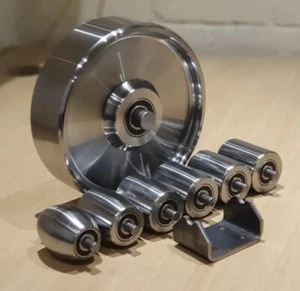 Yunques superiores e inferiores de rueda ingleses, cuna, soporte de rueda superior. Hecho en Inglaterra - Imagen 1 de 6