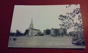 Antique Real Photo POST CARD Chapel and Mt. Mary College Yankton South Dakota #2 - Picture 1 of 2