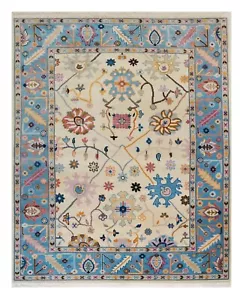 Oushak Hand Knotted 8x10, 9x12, Area Rug Carpet for Home, Bedroom, Living Room - Picture 1 of 7