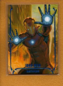 Iron Man 2024 Upper Deck Masterpieces Nahuel Grego Blue Wave Foil #75/49 - Imagen 1 de 2