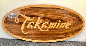 Guitarras Takamine SIGNO Incrustación de Madera Placa de DOS Caras 17 x 8 pulgadas Regalo Limpio KW - Imagen 1 de 9