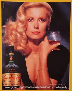48. Courvoisier Cognac / Catherine Deneuve Werbeanzeige Werbung Reklame 1979 - Bild 1 von 1