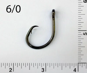 PACK OF 25 Size 6/0 4x Strong TACKLEWORKS Offset Circle Fishing Hooks L2004 - Picture 1 of 2