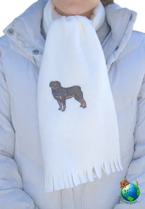 Rottweiler Schal Creme Fleece - Bild 1 von 2