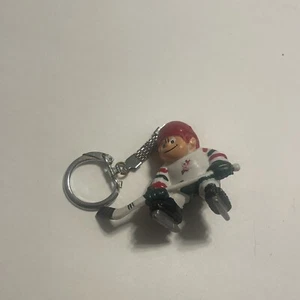 Vintage 1988 NEW JERSEY DEVILS Red Green Lil Sports Brat Key Chain NHL HOCKEY - Picture 1 of 4