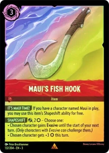 Lorcana COLD FOIL Maui's Fish Hook - Into the Inklands # 132 - Imagen 1 de 1