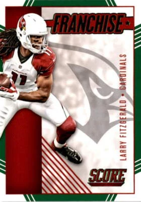 2016 Score #29 Larry Fitzgerald Cardinals Franchise Green - Image 1 of 2
