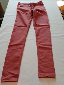 Ladies Trousers Denim & Co 10 Skinny Jegging Pink 18337