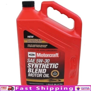 Olio motore SAE 5 W-30 Premium miscela sintetica 5 quarti motori Ford Lincoln nuovo - Foto 1 di 4