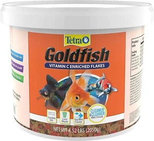 Goldfish Flakes Nutritionally Balanced Diet for Aquarium Fish Vitamin C Enriched - Picture 1 of 11