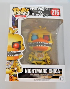 Funko Pop Five Nights At Freddys Nightmare Chica #216 (pliegue dañado en la parte superior) - Imagen 1 de 6