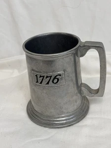 Pewter 1776 Tankard Duratale By Leonard 4 3/4 “ Tall - Picture 1 of 5