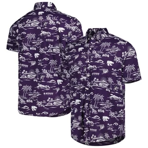 Men's Reyn Spooner Purple Kansas State Wildcats Performance Button-Down Shirt - Picture 1 of 3