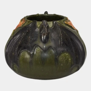Ephraim Faience 2011 Hand Made Pottery Miniature Bat Ceramic Vase - Picture 1 of 6