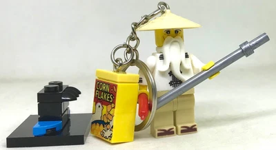 LEGO NINJAGO KEYCHAIN © MASTER SENSEI-WU THE MOVIE - Image 1 of 4