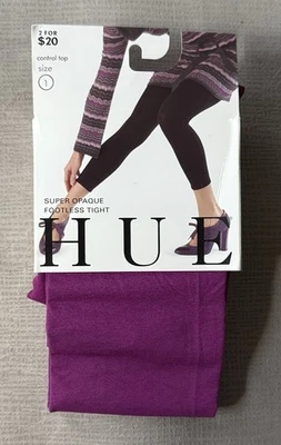 Medias HUE Super Opacas Sin Pies con Control Top Deep Orchid Para Mujer Talla 1 Nuevas Foto 1 de 4