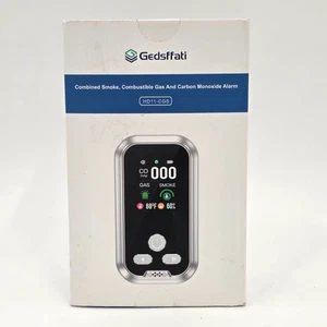 5IN1 Home Plug in Smoke & Carbon Monoxide Detector Gedsffati HD11-CGS Black - Foto 1 di 9