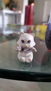 1992 Kenner Littlest Pet Shop White/Grey Kitten Cat With Movement LPS - Bild 1 von 4