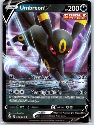 Umbreon V 094/203 Near Mint SWSH07: Evolving Skies Pokemon Shipnow - Image 1 of 2