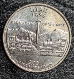 2007-D 25c Utah State Quarter Pristine Finish Proof Like Extra Shiny - Picture 1 of 23