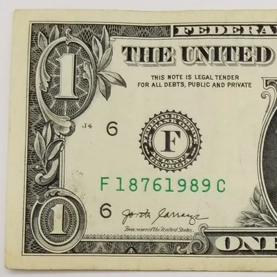Dual Date 1876 1989 Dollar Serial Number US Series 2017 F C Federal Reserve Note - Image 1 of 4