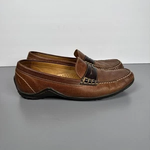 MARTIN DINGMAN Countrywear Mocassini Penny in pelle VIBRAM marrone 532215M taglia 10M - Foto 1 di 15