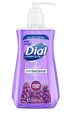 表盘抗菌液体手皂薰衣草茉莉 7.5 液量盎司温和清洁(1) — 第 1/2 张图片
