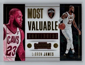 Panini Contenders LeBron James Cavaliers Most Valuable #7 9856 2017-18 - Imagen 1 de 2