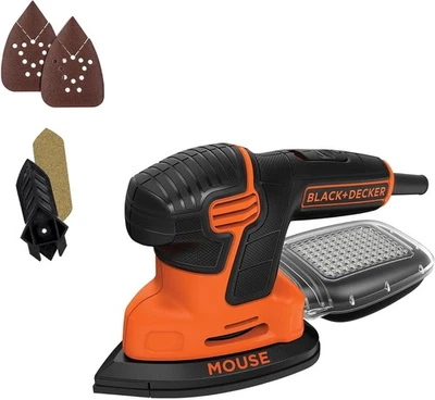  Detail Sander, 1.2 Amp, 16,000 OPM, Compact Design, 3-Position Grip for Comfort - Imagem 1 de 4