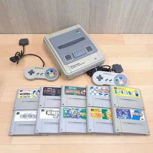Japanese Super Famicom console with 10 games Nintendo * US TARIFFF PAID SF108 - Picture 1 of 10