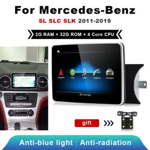 Android 13 Car GPS Navi Stereo Headunit For Mercedes Benz SLK SLC SL R172 SL450 - Picture 1 of 12