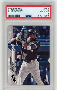 2020 Topps Luis Robert RC #392 Chicago White Sox Rookie PSA 8 Near Mint - Picture 1 of 2
