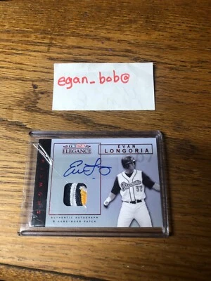 2006 2007 Evan Longoria Tristar ROOKIE 4 colored AUTOGRAPHED Patch ONLY ONE!!! - Image 1 of 4