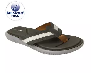 MENS ROCKSTORM SUMMER SANDALS CASUAL TOE POST MULE BEACH SLIDERS FLIP FLOPS SIZE - Picture 1 of 5
