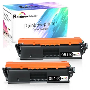 2x 051 CRG-051 BLACK Toner Cartridge for Canon LBP162dw MF264dw MF269dw MF263dn - Picture 1 of 4
