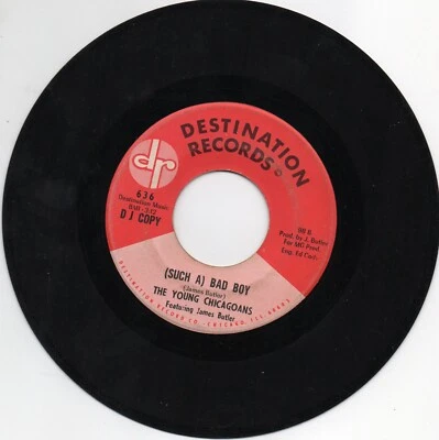 The Young Chicagoans Bad Boy Summertime Blues 1967 Garage Rock R&B Promo 45  Foto 1 de 2